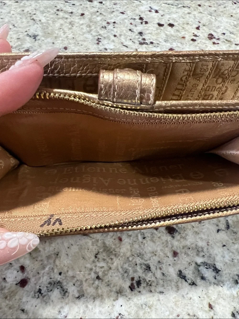 Etienne Aigner compact leather